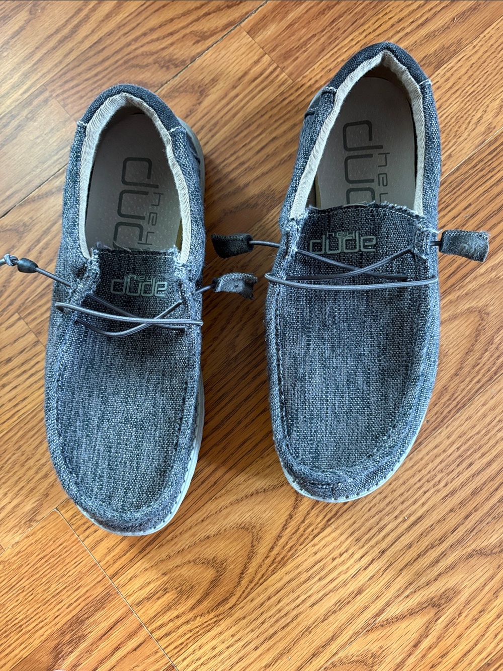 Hey Dude Men's Slip-On Loafers in Charcoal Gray